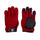 Gants à glissière en cuir violet