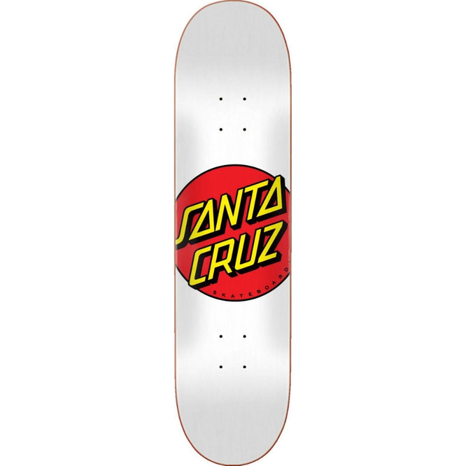 Classic Dot White 8.0" Skateboard Deck