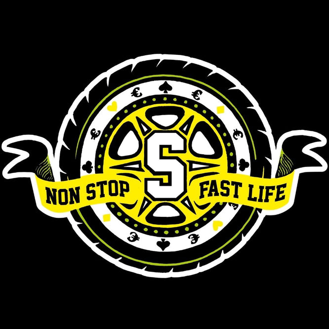 Griptape noir Stoked Non Stop Fast Life