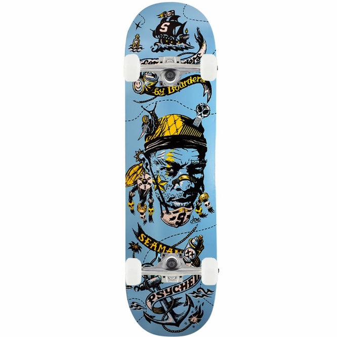 Seaman Psyched Green Premium Skateboard complet