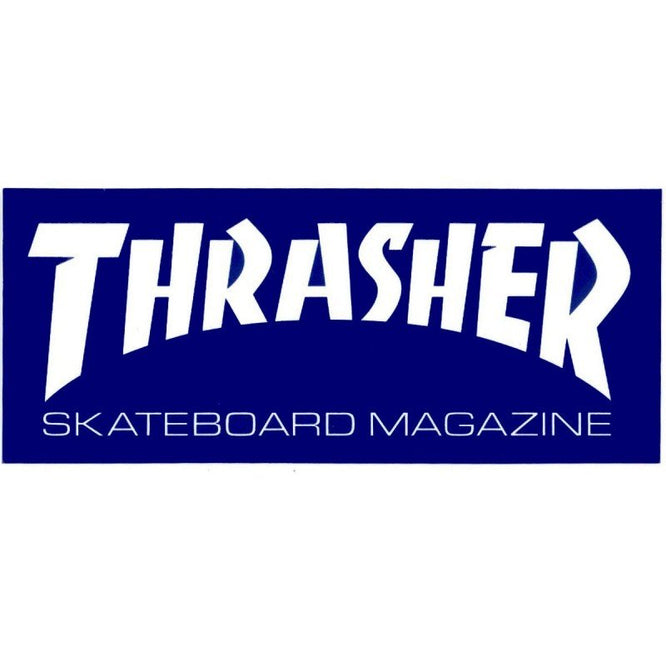 Thrasher Skate Mag Grand Autocollant Bleu