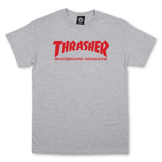 T-shirt Skate Mag gris/rouge