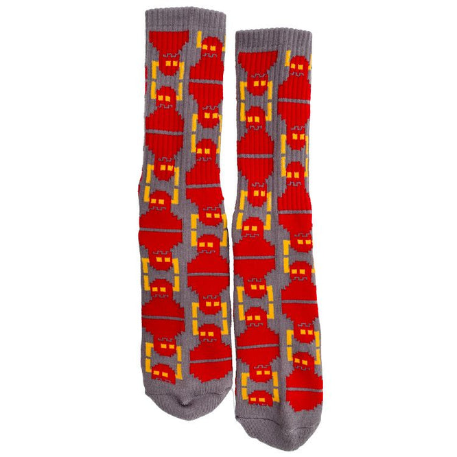 Chaussette Crew Digi Monster Gris