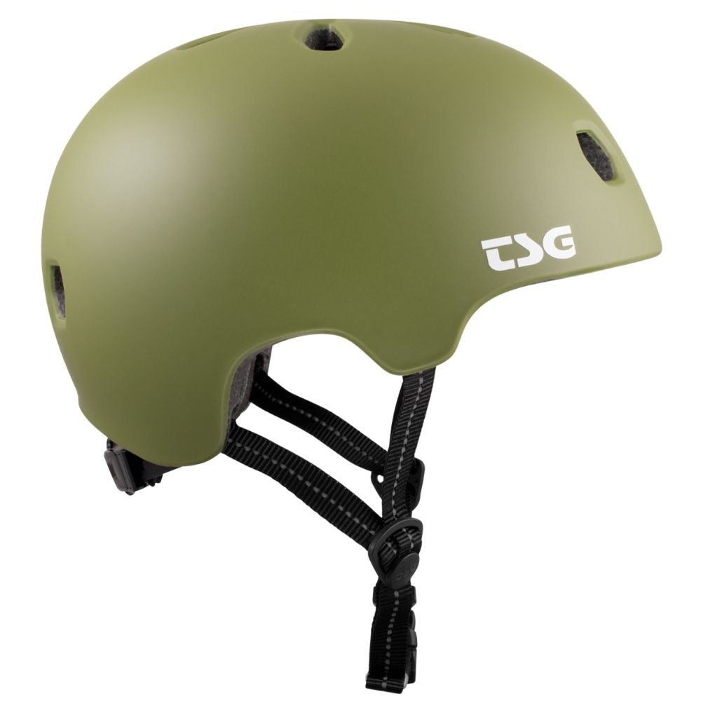 Meta Solid Colour Satin Olive