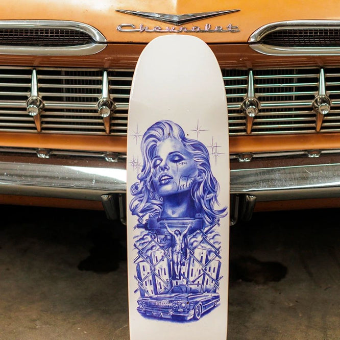 Impala 64 Blanc 9.125" Skateboard Deck