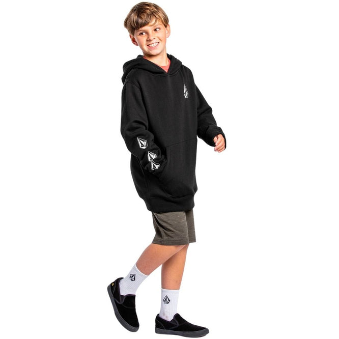 Kids Iconic Stone Hoodie Noir